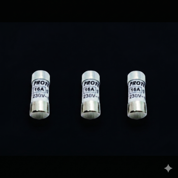 Lot 3 fusibles 16A sans voyant - 10,3X25,8mm