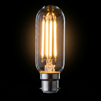 Ampoules LED Filament Claire Tubulaire - B22 / 4W / 470lm / 2700K / E (x2pcs)