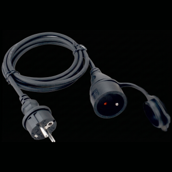 Rallonge électrique 3G1.5 2P+T 3M / IP44 / H07RN