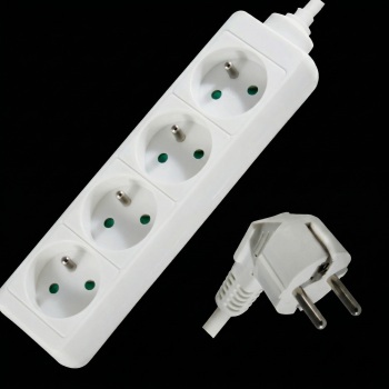 Bloc Multiprise - 4x16A(2P+T) - Câble 1m 3G1.0mm²