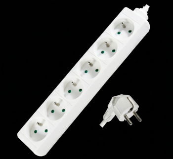 Bloc Multiprise - 6x16A(2P+T) - Câble 1m 3G1.0mm²