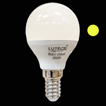 Ampoule LED Sphérique - E14 / 4,9W / 470lm / 3000K / F (x2pcs)
