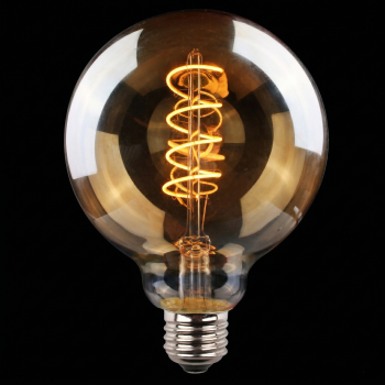 Ampoule LED Filament Vintage Ambrée G125 - E27 / 4W / 320lm / 2200K / G