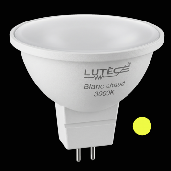 Ampoules LED Spot MR16 12V - GU5,3 / 5W / 470lm / 3000K / F (x2pcs)