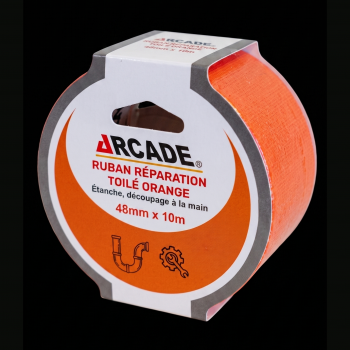 Adhésif Toilé Orange 10mx48mm