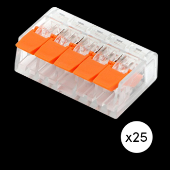 x25 bornes à levier 5 entrées
